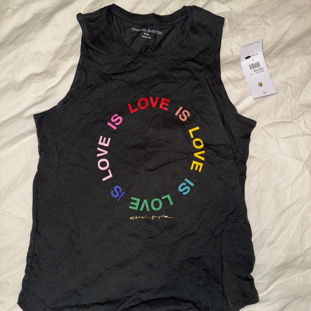 Spiritual Gangster Black Love Tank Top